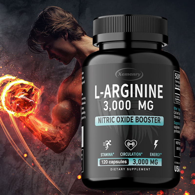 Pre Workout Supplement - L-Arginine - Soutient la croissance musculaire,