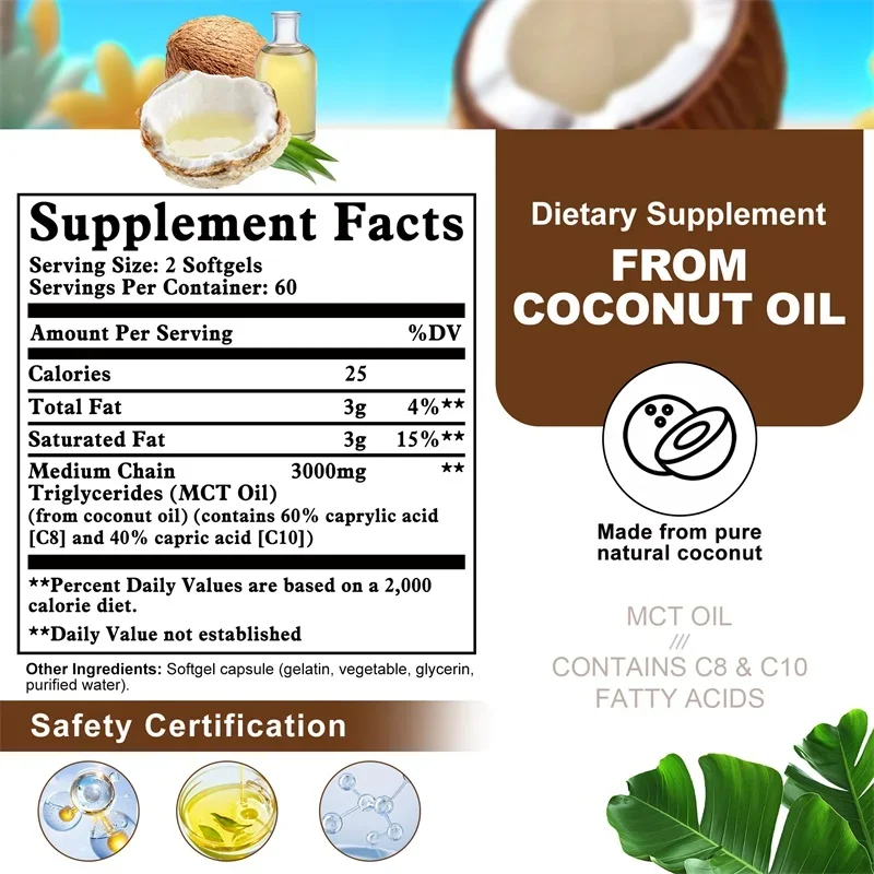 Complément d'huile MCT - Conti - Mct Oil Coconut avis et prix