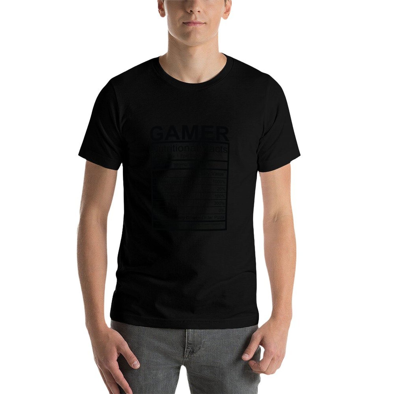 T-shirt Gamer avec tableau des - T Nutrition Fitness avis et prix