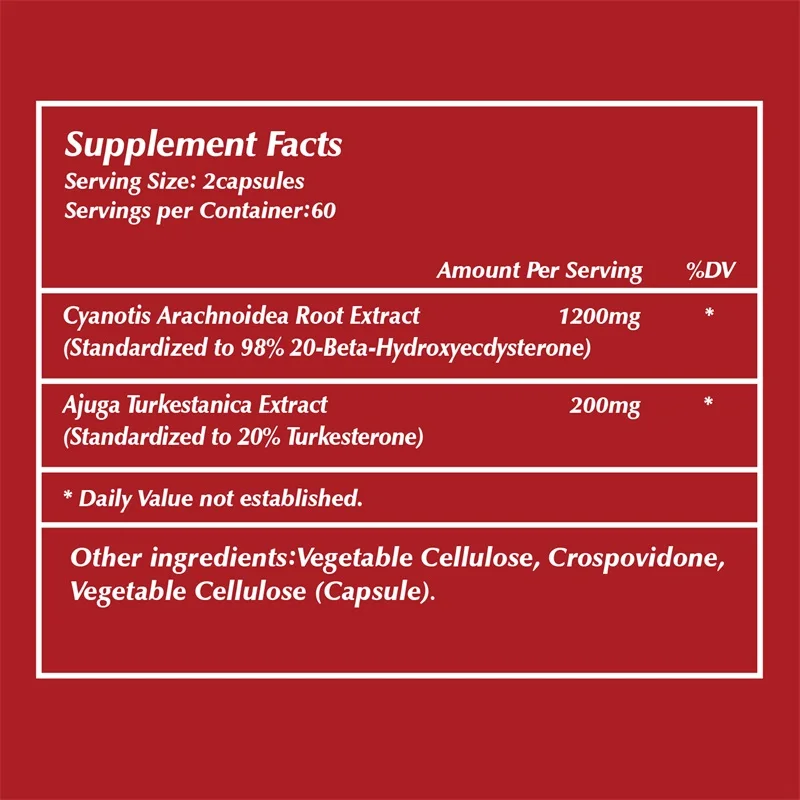 Suppléments Beta Ecdysterone e - Pre Workout Supplement avis et prix